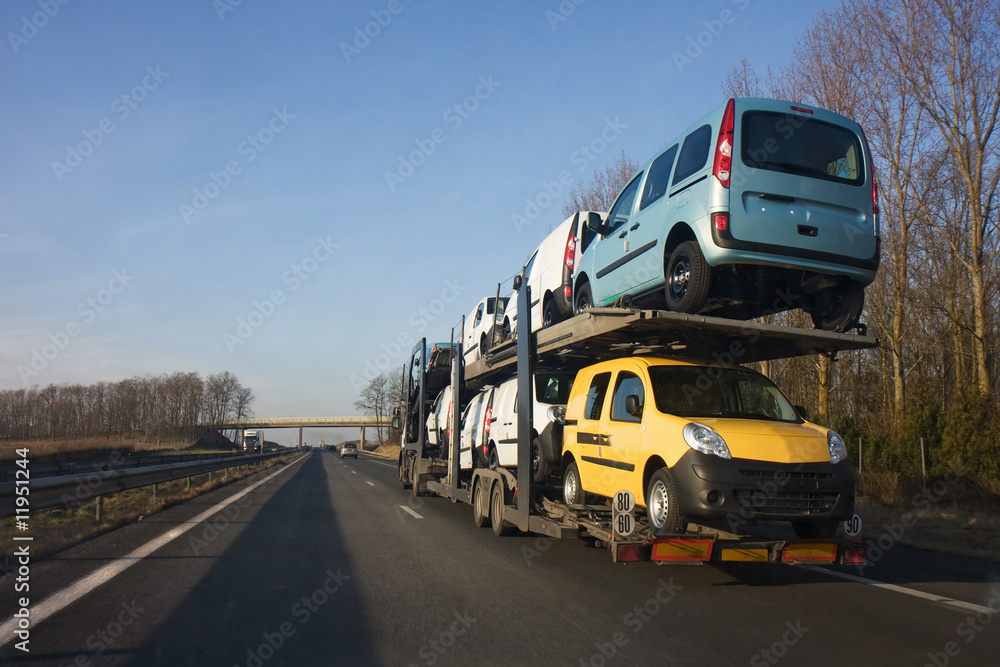 camion transport de voitures