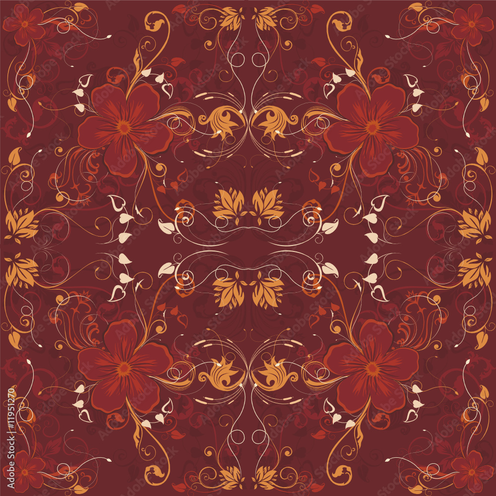 Floral vector texture Floral vector texture