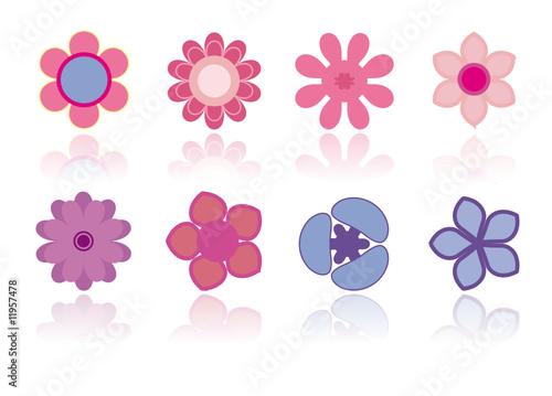 Different flowers - Vector image
