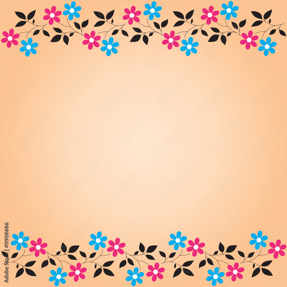 Gentle pink floral background (vector) Gentle pink floral background (vector)