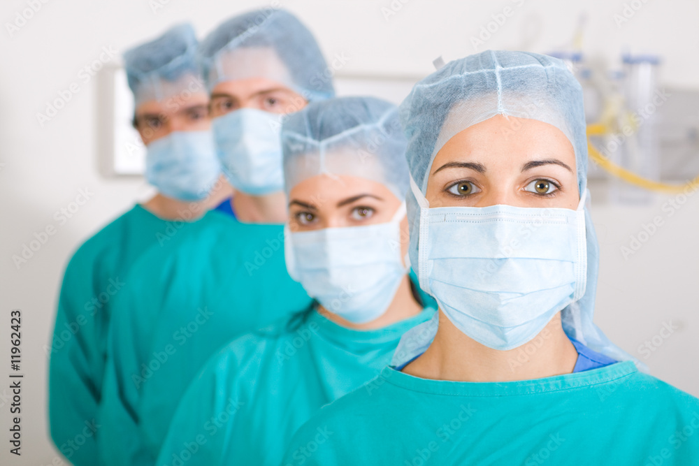 medical team in hospital medical team in hospital