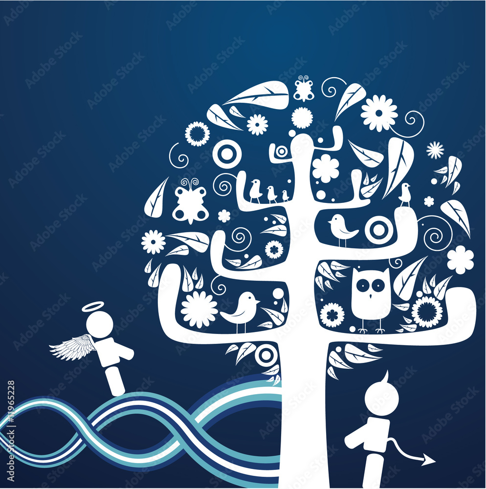 Fototapeta premium abstract illustration of a background with floral