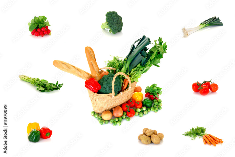 Shopping bag with vegetables Shopping bag with vegetables