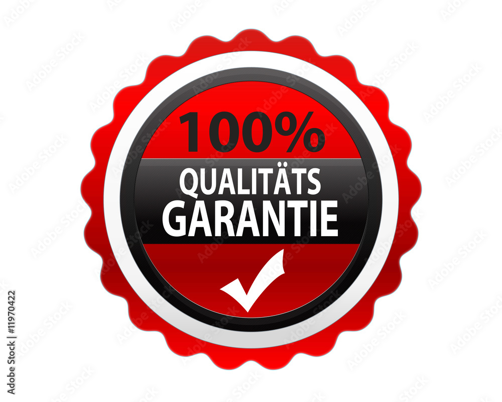 100% Qualitäts Garantie Siegel 100% Qualitäts Garantie Siegel