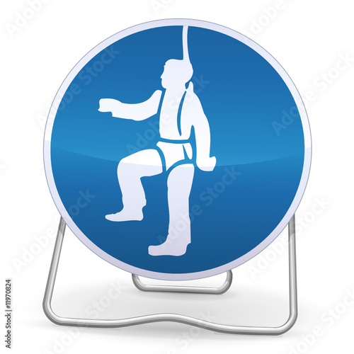 Panneau de protection obligatoire des chutes (ombre)