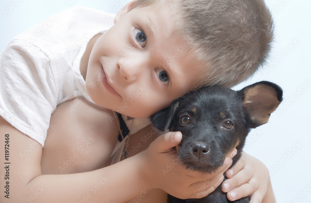 boy with dog boy with dog