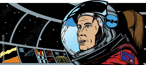 Male Astronaut in space