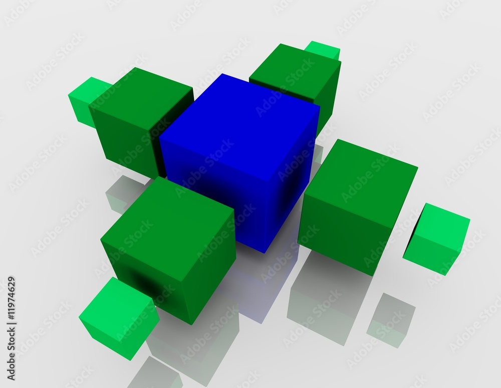 Obraz premium global_networking_komposition_I