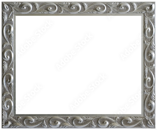 Silver Aged Vintage Picture Frame