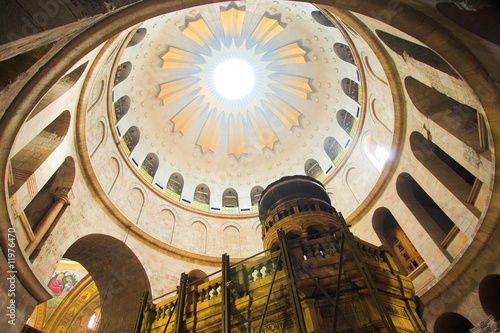 Dome in the church of the Holy Sepulchre, Jerusalem