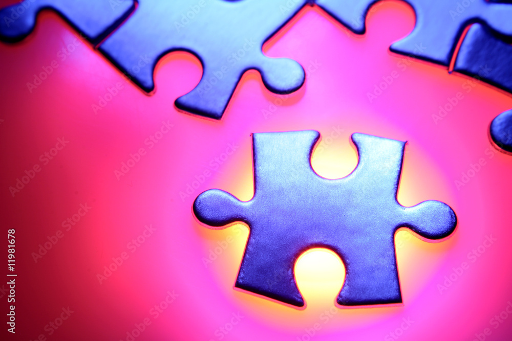 Obraz premium Jigsaw puzzle pieces