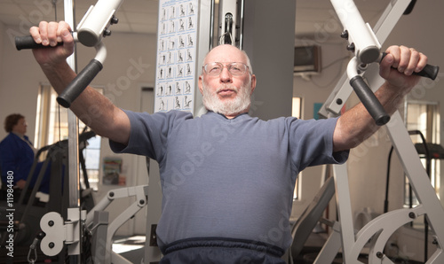 Senior Adult Man in the Gym