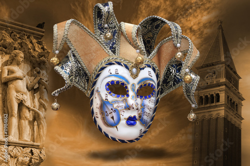 Venetian carnival Mask composition
