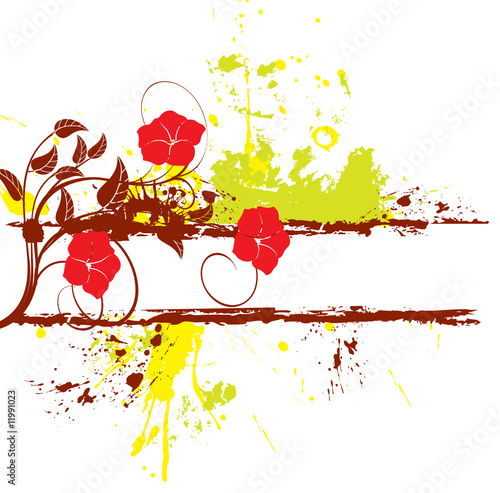 barre grunge liseron rouge