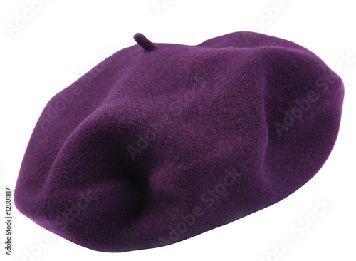 Purple beret photo