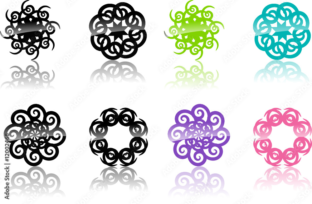abstract vector elements abstract vector elements