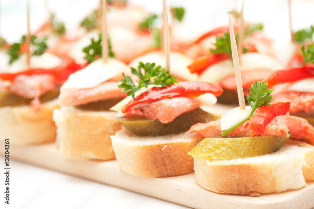 canapes with fish canapes with fish