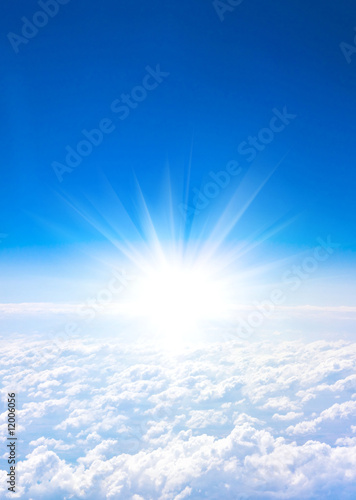 Canvas Print air sky view