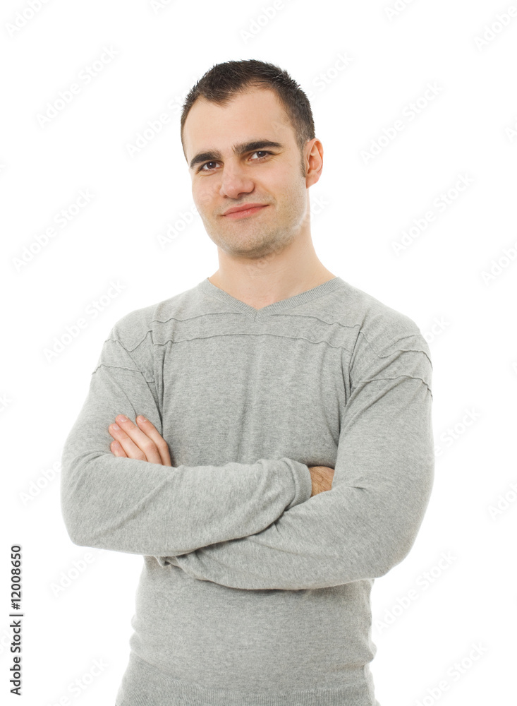 Portrait of confident man with his arms crossed Portrait of confident man with his arms crossed