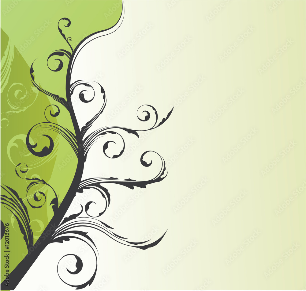 abstract illustration of a background with floral abstract illustration of a background with floral