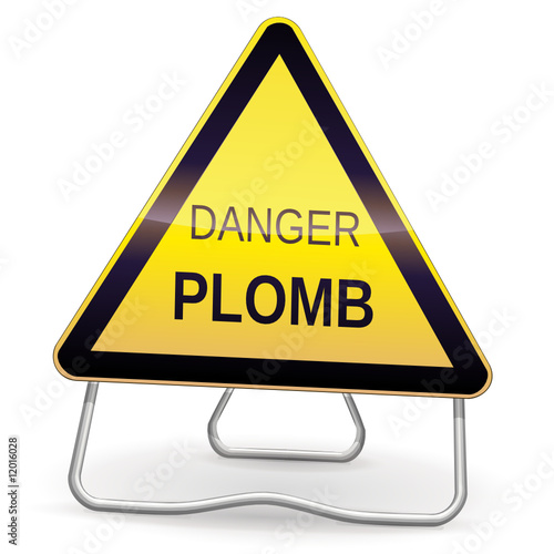 Panneau de danger plomb (ombre)