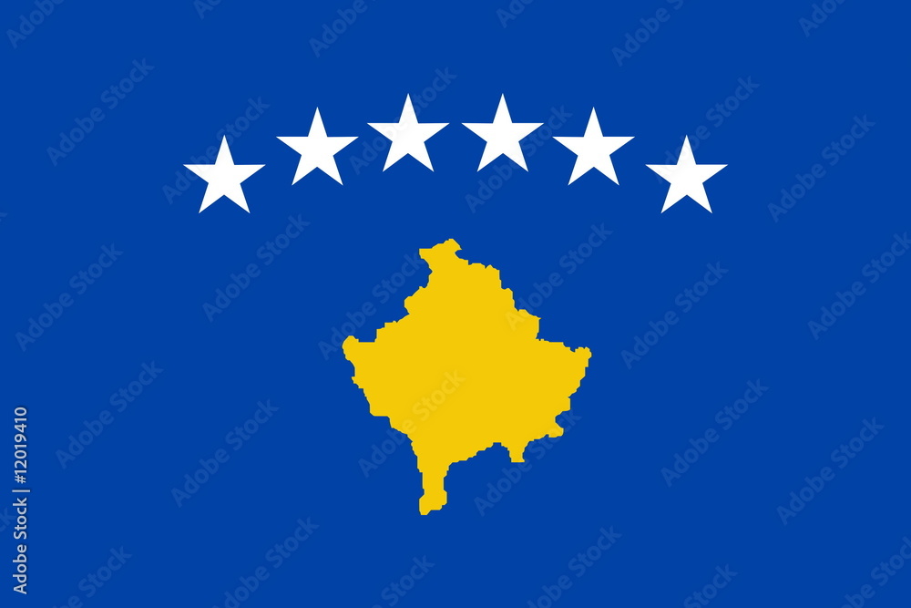 Naklejka premium Flagge Kosovo