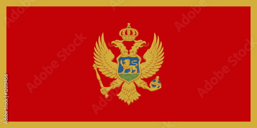 Flagge Montenegro