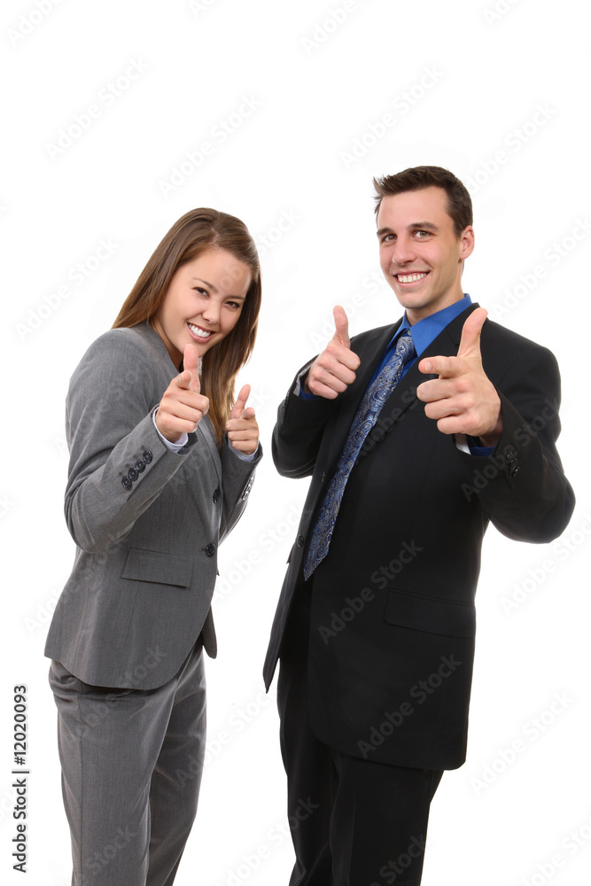 Business Team Pointing Business Team Pointing