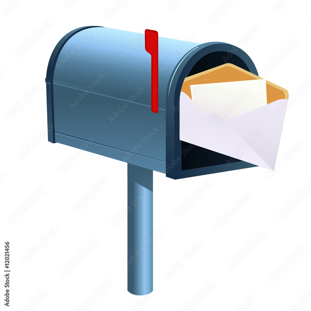 Mailbox on isolated background Mailbox on isolated background