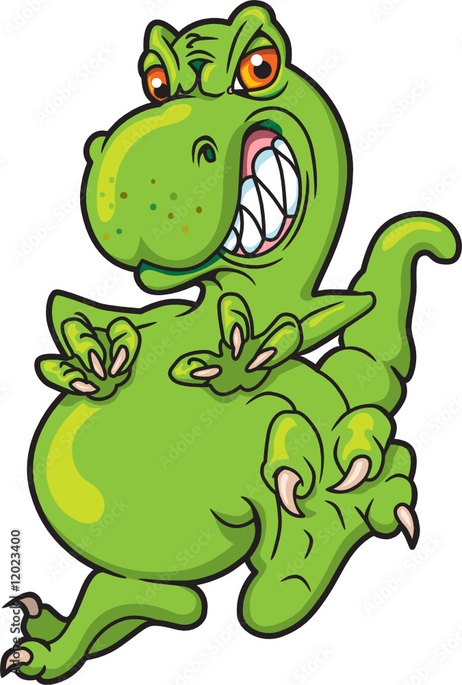 Obraz premium Dinosaur on the Rampage