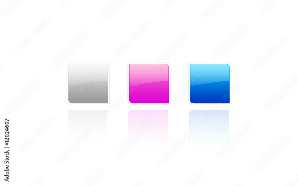 grey pink blue logo