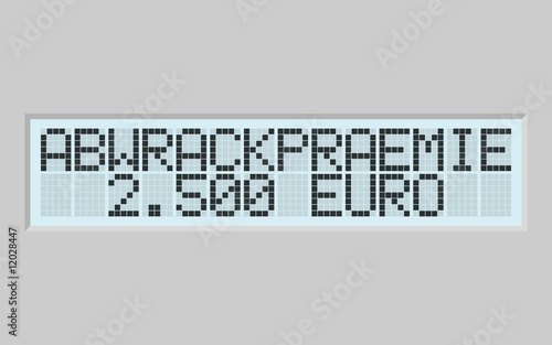 dot-matrix-display abwrackprämie 2.500 euro