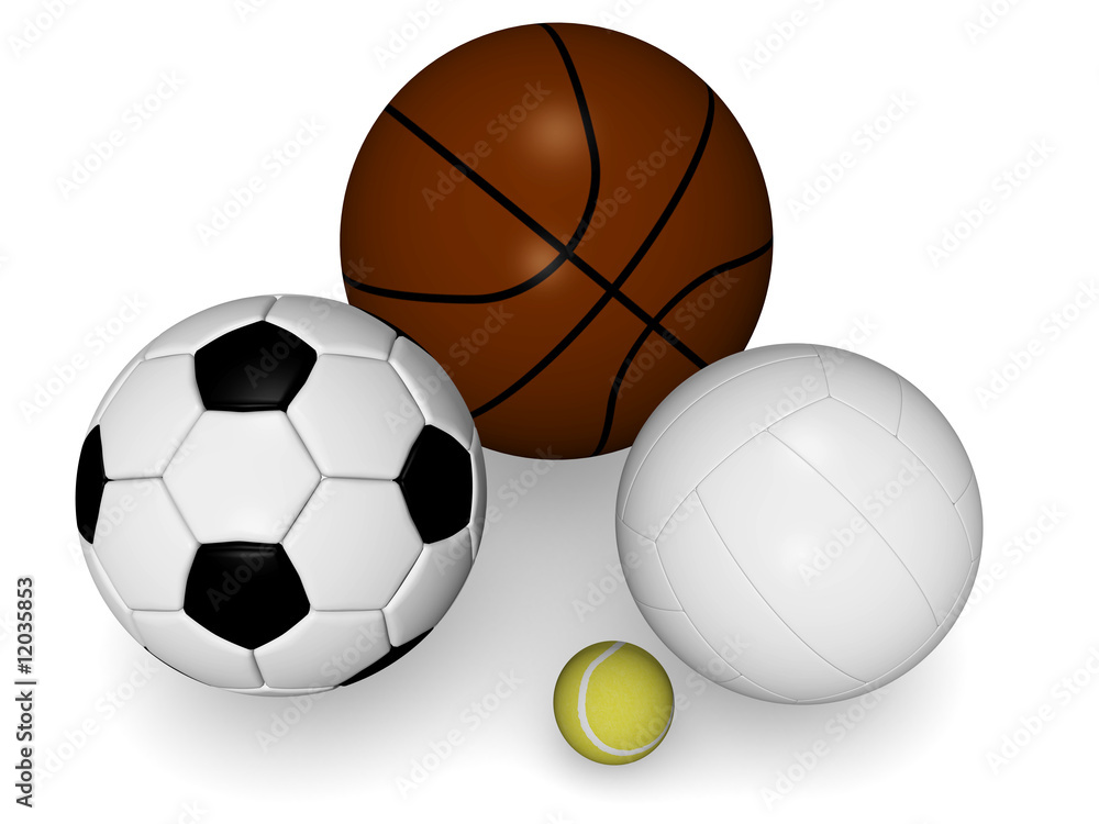 Diverse balls for play sports Diverse balls for play sports