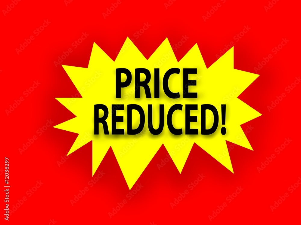 Obraz premium Price Reduced tag