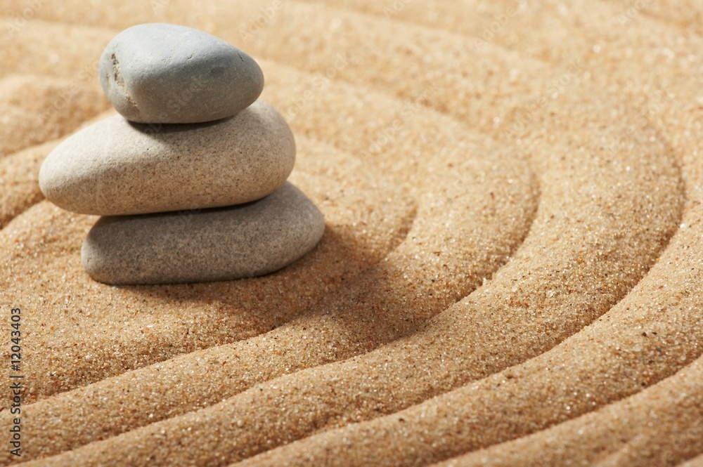 Obraz premium Garden of stones, zen-like, tranquil, spa images