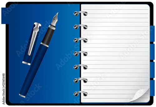 Blue empty agenda