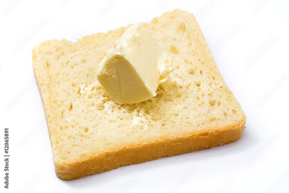 Butter on bread
