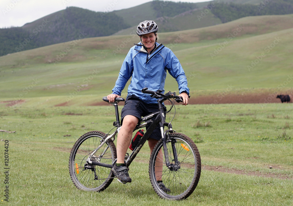 Obraz premium Mountain Biking Adventure