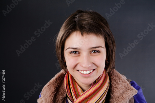 The cheerful woman