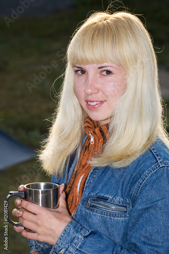 Blonde outdoor portrait