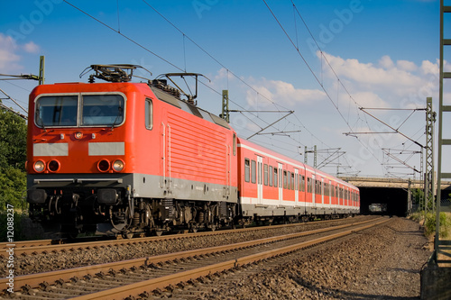 Red Passenger Train