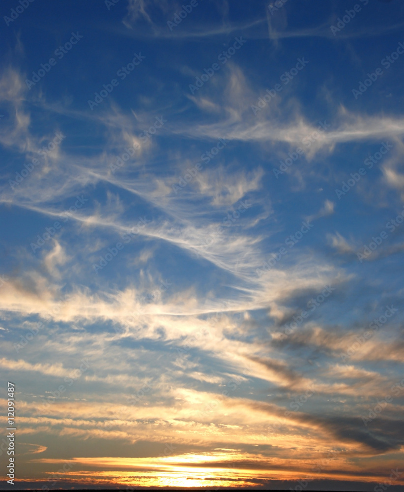 Fototapeta premium niebo zachód słońca