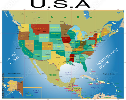 U.S.A map
