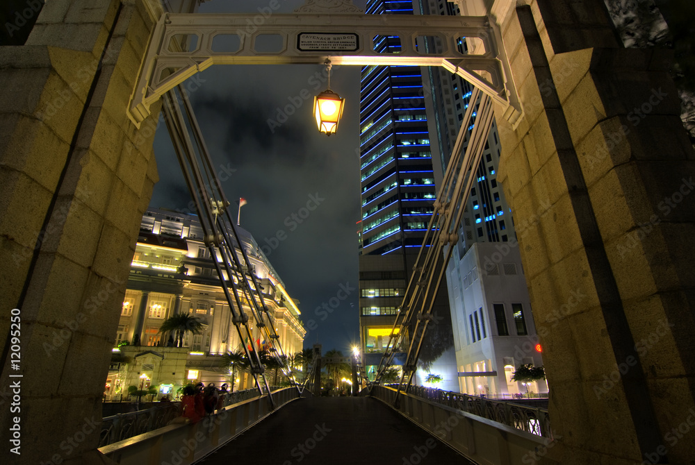 cavnahh bridge, singapore business district cavnahh bridge, singapore business district