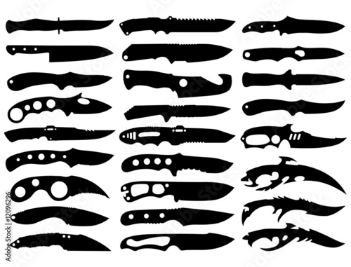 Fototapeta knife collection