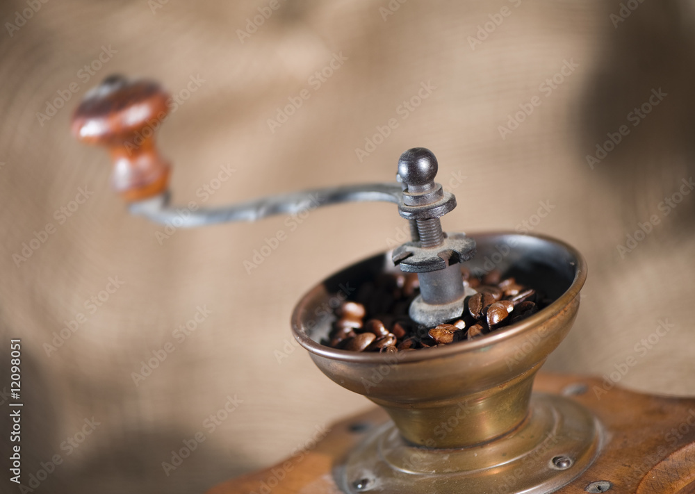 old-fashioned coffee grinder old-fashioned coffee grinder