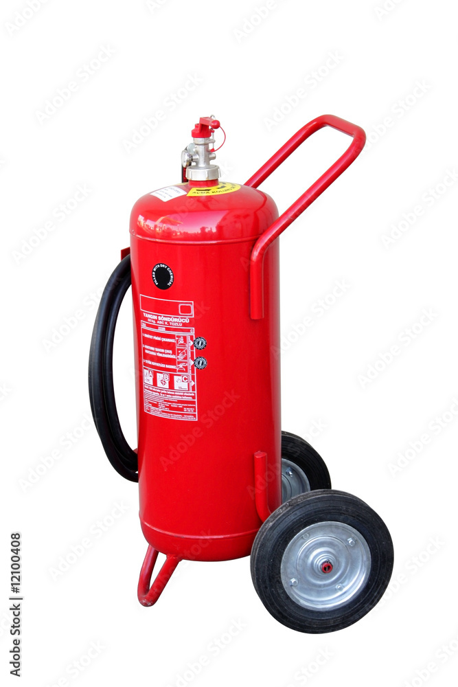 Obraz premium Wheeled big fire extinguisher - including clipping path