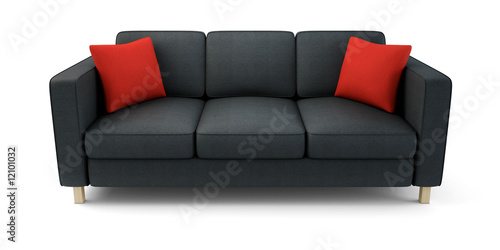 modern sofa isolated