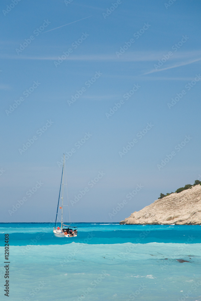 Fototapeta premium Sailing near the coast