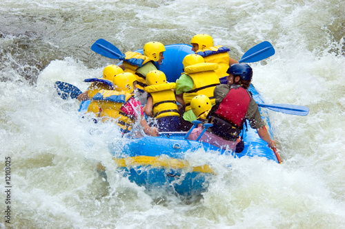 Whitewater Rafting in Class III Rapids